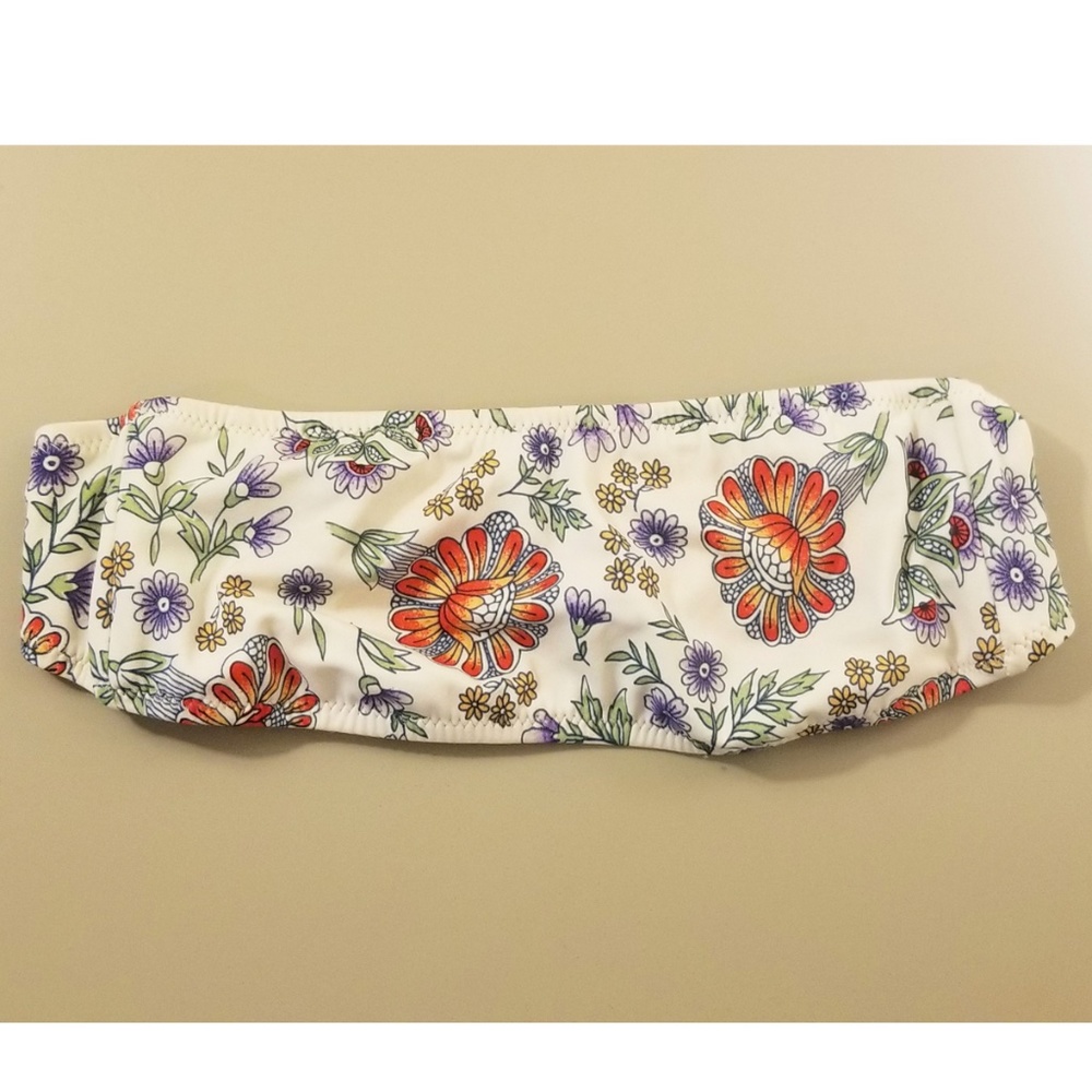 Floral Bandeau Bikini Top